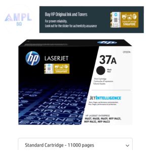 Genuine HP 37A Black Original LaserJet Toner Cartridge CF237A for HP LaserJet Enterprise MFP M631 M632 M633 series HP LaserJet Enterprise M607 M608 M609 series