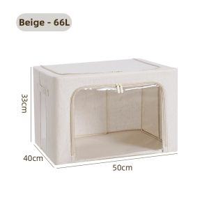 Cotton and Linen Large Viewing Storage Box