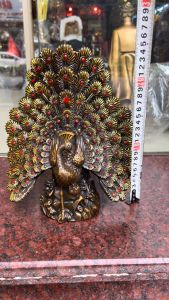 Tượng công xòe đuôi bằng đồng phong thủy cực đẹp cao 25cm rộng 22cm nặng 4.5kg