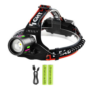 780000000LM XHP50 LED Headlamp Rechargeable IR Sensor Head Flashlight Zoom 9 Modes For Hunting Fishing Camping Outdoor Adventure