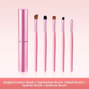 OEIEZ | Soft Portable Makeup Brush Set Eye Shadow Blush Contour Brushes Storage Box