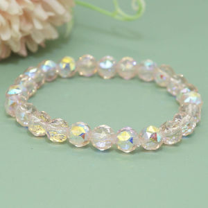 Simple Design Crystal Butterfly Bracelet Sugar Cube Student Fashion Jewelry Fresh out Ethnic Style Handmade Woven Bracelet