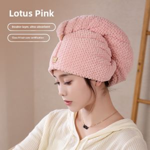 Ultra Absorbent Thickened Hair Drying Cap Womens Shampoo Towel Quick Dry Hair Cap No Blow Drying Needed Personal Care Tool