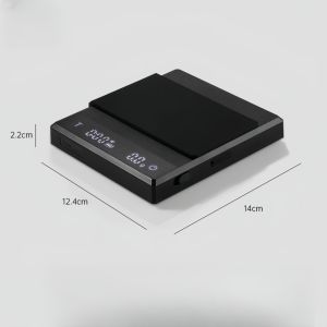 Electronic Coffee Scale Smart Powder-water Ratio Timing USB Silicone Pad High Precision Good Quality Professional Coffee Tools