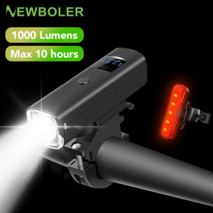 Newboler 3000mAh Bike Light Waterproof Bicycle Front Light With Horn USB Rechargeable Cycling HeadLight Outdoor Sport Bike Flashlight