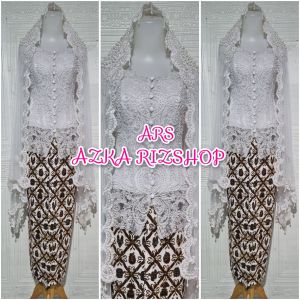 set kebaya akad nikah kebaya kerah sabrina