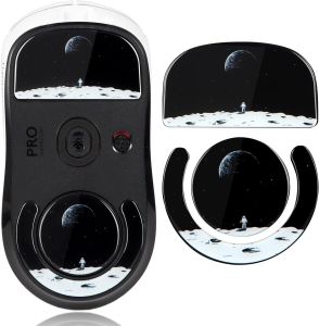 Ucons Glass Mouse Skates for Logitech G Pro X Superlight Feet Pad Durable Dust-Resistant Smooth Glass Mouse Feet for Superlight