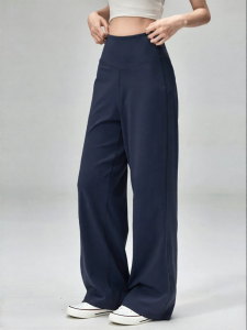 FITNESSGIRL | High Waisted Wide Leg Breathable Training Pants