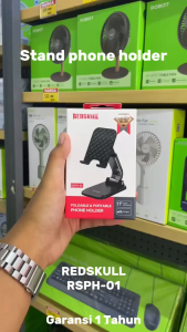 RedSkull RSPH01  Phone Holder Stand Foldable Adjustable Dudukan Holder HP Tablet Lipat Anti-Slip for Smartphone - Garansi Resmi 1 Tahun