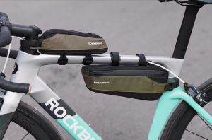 ROCKBROS Bike Bag Front Beam Top Down Tube Front Triangle Bag Road Bike MTB Large Volume Reflection Riding Equipment