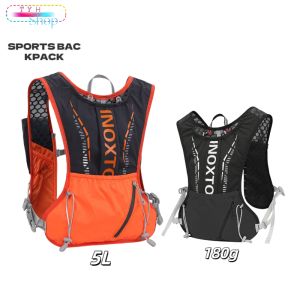 Luaran ultra ringan bernafas reflektif sukan beg ransel 5L maraton lari beg basikal luaran