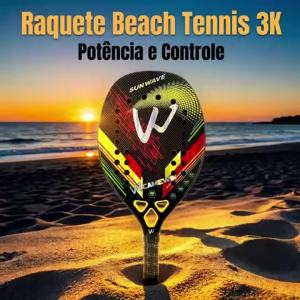 CAMEWIN SUNWAVE 3K Carbon Fiber Padel Racket Rough Surface 320-330g Beach Tennis Paddle with Storage Bag