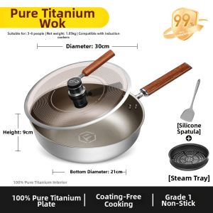 Cate Maker | Pure Titanium Non-stick Frying Pan