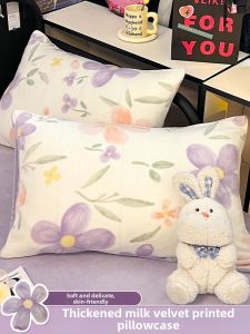 Kiss Dear | Winter Milk Velvet Pillow Cover Set for Children