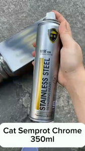 Cat Semprot Chrome 350ml Chrome Spray Pain Warna Krum Stainless Automotive Metallic Paint Chrome