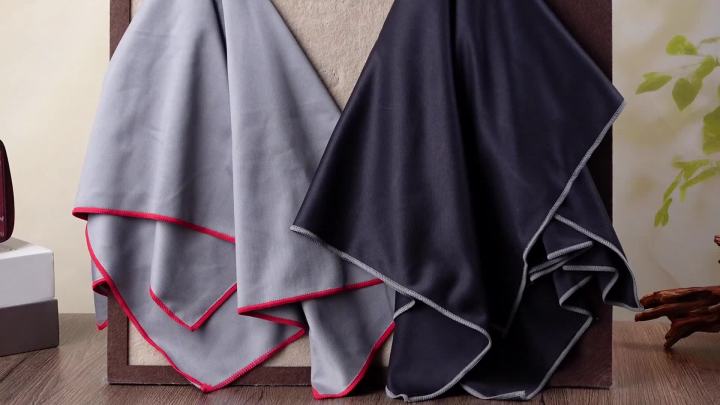 6 chiếc khăn lau kính lớn bằng microfiber, khăn không xơ 25 x 20 inch để lau kính, lau cửa sổ, đồ dùng thủy tinh (đen, xám)