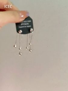 Elegant Metal Wind Ball Earrings Womens Fashionable Tassel Dual Wear Geometric Pattern Alloy Ear Jewelry Korean Style