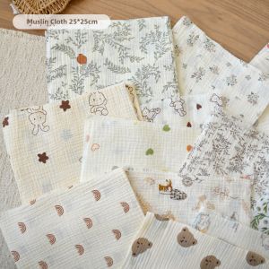 Handmade Baby Drool Scarf DIY Cotton Fabric