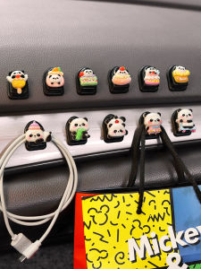 Kẹp Đồ Dễ Thương Hình Gấu Trúc Gắn Trên Ô Tô Đa Năng Để Treo Đồ Dùng Phụ Trợ Ghế Ngồi Trong Xe Kẹp Đồ Dùng Trong Xe