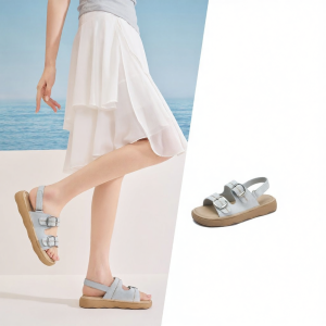 Josiny | Thick Sole Blue Sandals