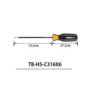 Tua vít Phillips PH2 mô-men xoắn cao TOUGHBUILT TB-H5-PH2x4