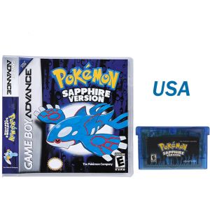 Bandai | Pokemon Series Emerald FireRed Leafgreen Ruby Sapphire 5 Versions GBA Game in Box for 32 Bit Video Game Cartridge No Manual