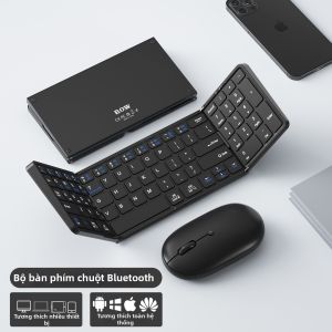 B.O.W | Bộ Bàn Phím Và Chuột Bluetooth Gập Đơn Giản Di Động