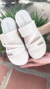 Dép Lê nữ Quai đan nhựa dẻo Đế Cao 5cm Sang Trọng Nhẹ Êm  Thoáng khí