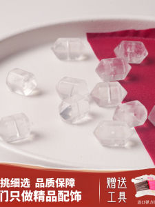 สร้อยข้อมือ DIY คริสตัลหินธรรมชาติ สีขาว ทรงหัวกะโหลก เครื่องประดับแฟชั่น แหล่งกำเนิดสินค้า จีนแผ่นดินใหญ่