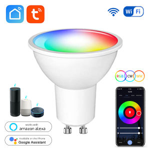 Tuya GU10 Wifi Smart Light Bulb Inteligent Alexa Lamp 5W 7W 9W RGBCW 2700K-6500K Smart Life APP Control Works With Google Home