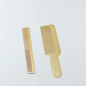 Lược Cắt Tóc Bằng Thép Titan Dành Cho Nam Lược Mỏng Đầu Phẳng Kẹp Trên Lược Dụng Cụ Cắt Tóc Chuyên Nghiệp Chống Tĩnh Điện Dành Cho Thợ Cắt Tóc