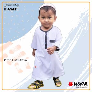 Jubah bayi Hanif / Jubah Bayi Aqiqah / Gamis Anak Laki - Laki