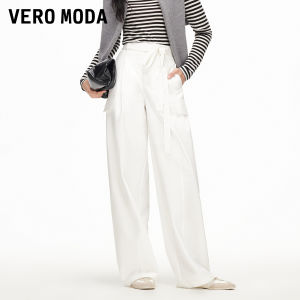 Vero Moda | Quần Tây Phong Cách Dễ Mặc Nhiều Túi và Dây Đai Chân Rộng