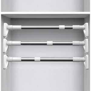 Spring Extendable Telescopic Curtain Clothes Rods