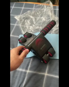 LOVIDA MALAYSIA Professional 4 Wheel Abs Roller AB Wheel Roller Heavy Duty Silent 6 Six Pack Home Sport Fitness Abdominal Core Gym Workout Equipment FREE Knee Mat 腹肌轮