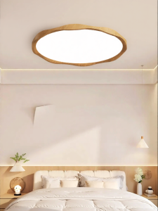 YUANSHIMUYU | Antique Style Circular Wavy Living Bedroom Light Full Spectrum Eye-Protective