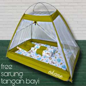 Kasur Bayi Kelambu Z Premium Bonus Sarung Tangan Bayi Lengkap 1 Set Bantal & Guling Bayi Gratis Ongkir Bisa COD