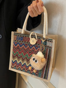 Fashionable Linen Tote Bag for Women