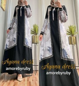 bintang exlusive gamis remaja motif terbaru gamis manik swarovsky amore by ruby edisi dress ayana
