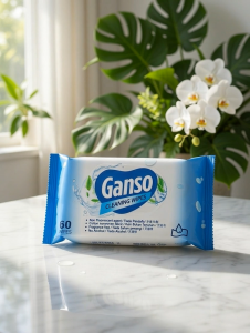 GANSO MULTIPURPOSE SANITIZING CLEANING WET WIPES (60 WIPES) ANTI-BACTERIAL NO ALCOHOL MULTIPURPOSE