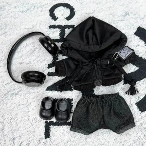 For Labubu Clothes Big Into Energy Series Casual Hoodie Black Suit Sweatshirt Jacket Lovely Outfit Accessories Gifts ropa