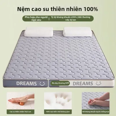 XINSHUO | Nệm cao su 1.5m x 2.0m mút hoạt tính cho phòng ngủ giường tatami