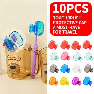 10PCS - Toothbrush Protective Cap - Toothbrush Head Storage Box - Essential for Travel - Affordable and Worth Purchasing
