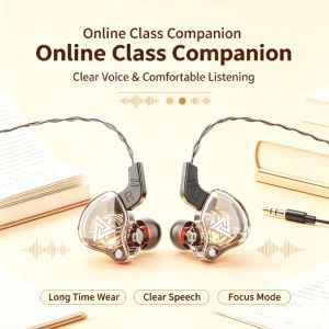 QKZ AK6 3.5mm Gaming Wired Earphones HiFi Bass Noise Cancelling Headphones with Microphone for PC Phone Gamer