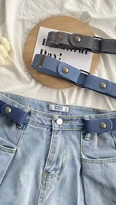 No Buckle Elastic Waist Belt Invisible Stretch Adjustable for Jeans & Dresses Comfort Fit Universal for Women & Men