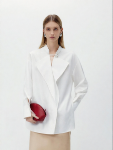 Autumn New White Cotton Shirt For Women