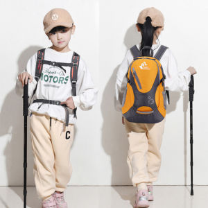 Childrens Outdoor Hiking Backpack Lightweight Sports Climbing Bag Double Shoulder Outdoor Travel Bag Student Study Tour Bag