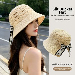 JIFANPAUL | Sun Protection Visor Hat With Back Split Bowknot