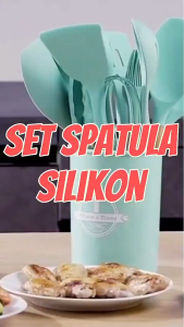 Silikon Spatula Alat Masak Set 12pcs Spatula Steak Clip Set Oil Brush Kitchen Cooking