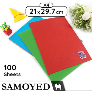 Kertas Lipat 2 Sisi / Two-Sided Origami Paper Samoyed ORP-R A4 100 Lembar
